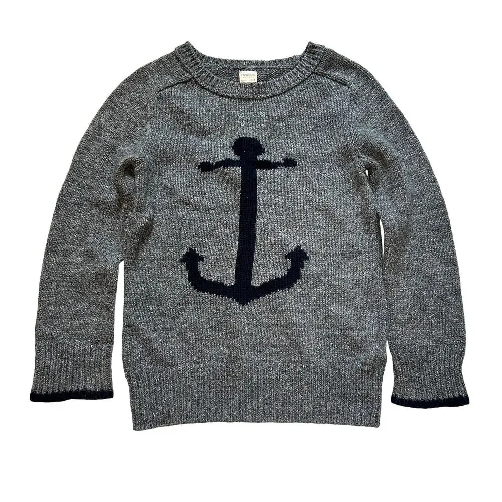 Crewcuts Grey Anchor Sweater 4-5Y